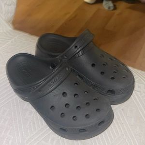 Wedge crocs 
Used